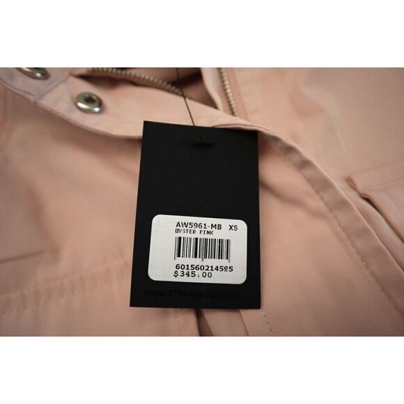 ATM AW5961-MB Women's Sz XS Oyster Pink Patch Pocket Cargo Jacket - Picture 5 of 14